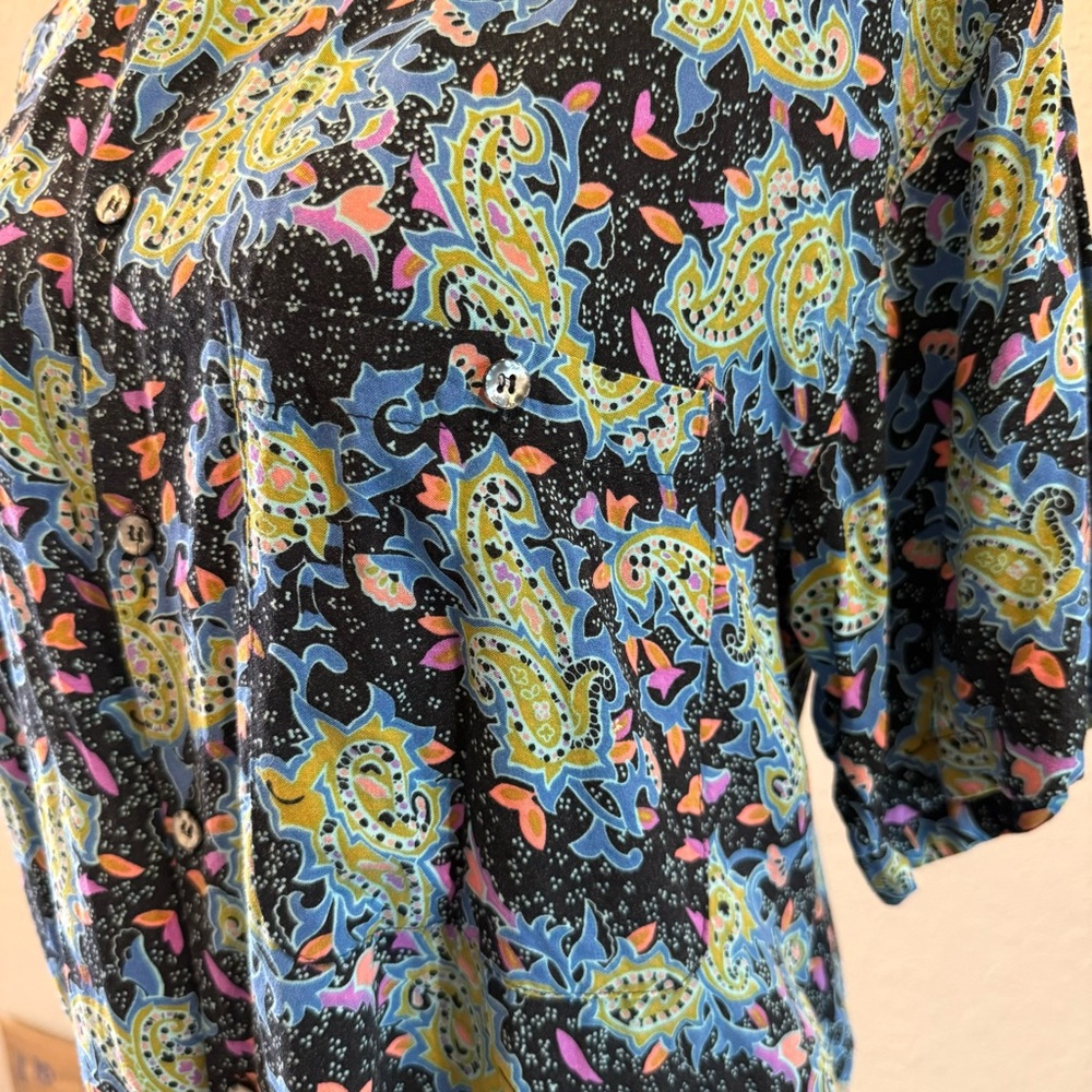 Vintage Santana Funky Paisley Shirt - Picture 5 of 9